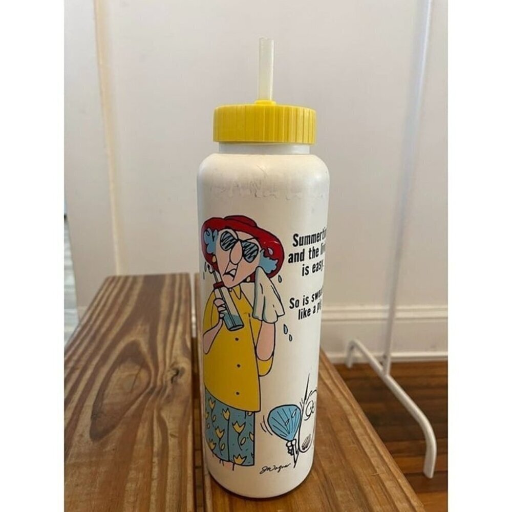 Vintage Summertime and the Living is Easy So is Sweatin Like a Pig Water Bottle